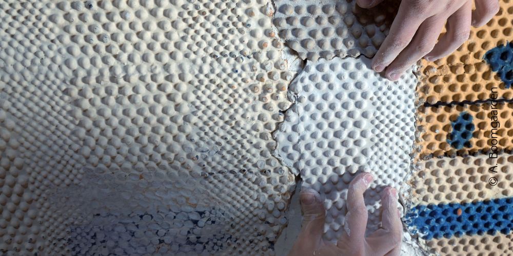 Dekorationsmalerei im Saal 28 im NHM Wien